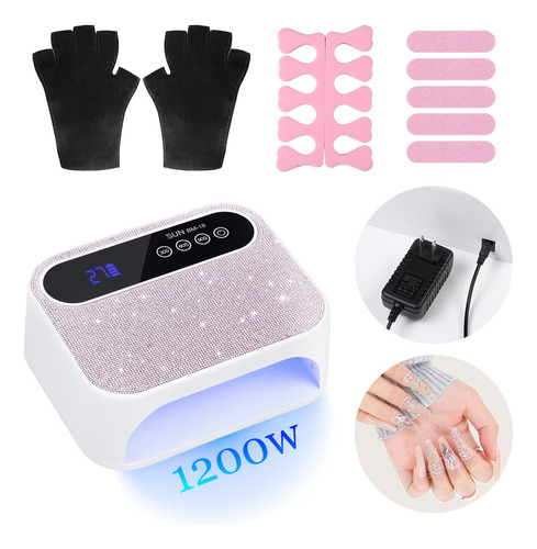Lampara De Uñas Uv Profesional Secador Led Con Recargable