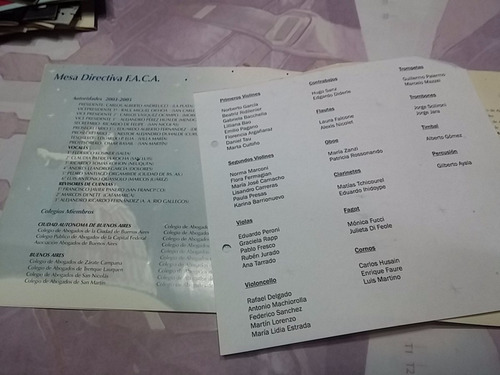 Programa Teatro Astral La Traviata Gala Dia Del Abogado 04 (Usado)
