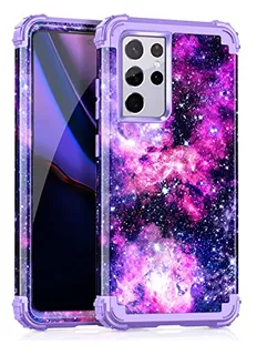 Funda Para Galaxy S21 Ultra 5g Proteccion 3en1 Purple Sky