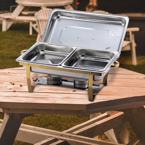 Juego De Chafer Para Buffet, Chafers Doble Rejilla