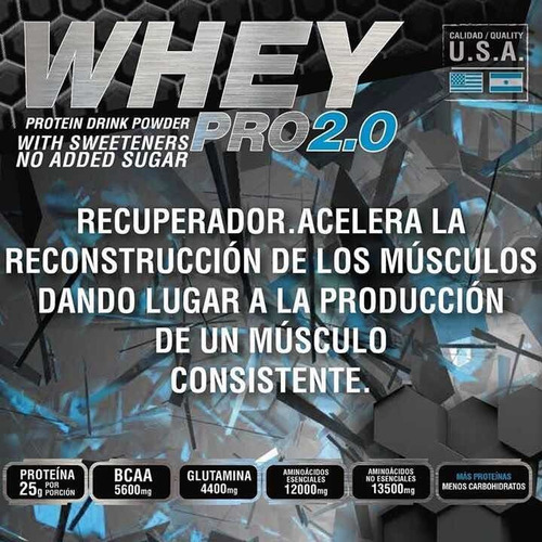 Imagen 2 de 7 de Whey Pro 2.0 5kg Nutrilab Suplementos Proteína De Suero