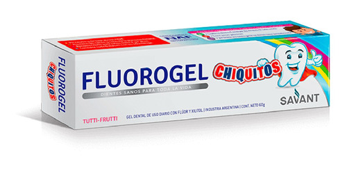 Pasta Dental Fluorogel Chiquitos Gel Tutti Fruti 60g