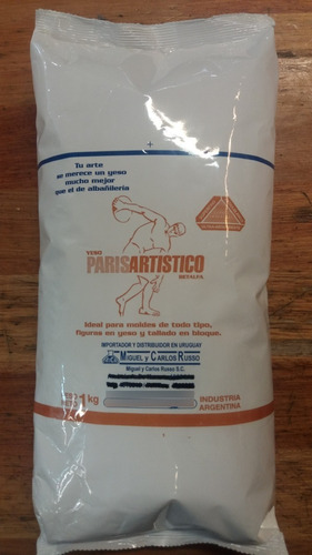 Yeso En Polvo Paris Artistico X 1kg Para Artesanias