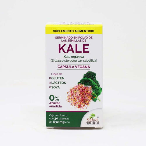 Kale Organica (brassica Oleracea Var. Sabellica) Capsula Veg Sabor Sin Sabor