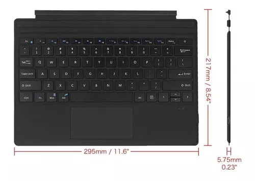 Teclado Bluetooth Para Microsoft Surface Pro 7 Y Mas Fintie