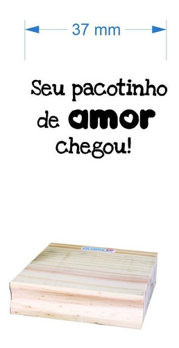 Carimbo Tag Kraft ( Seu Pocotinho De Amor Chegou)