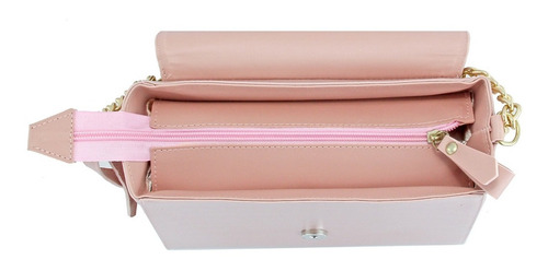Imagem 5 de 8 de Bolsa De Lado Feminina Lateral Croco Alça De Corrente Linda