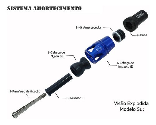 Imagem 2 de 3 de Slider Protetor Motor S1 Procton Bmw S1000rr 2020 2021 2022