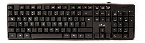 Teclado Gio K11 QWERTY español España color negro