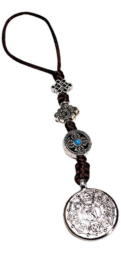 Tibetano Budismo Colgante De Gargantilla De Cobre Espejo