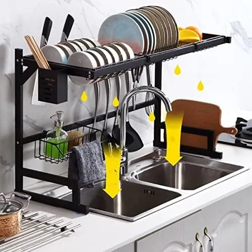 Escurridor Platero Estante Secar Platos Hogar Cocina 85cm