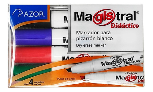 Marcador P/pizarron Azor Magistral Didactico Varios Colores