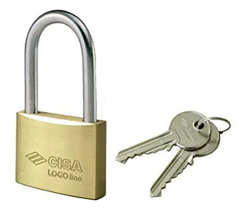 comprar Candado Cisa De Latón Con Grillete Largo, Dorado - 