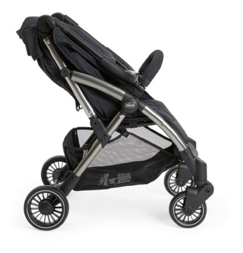 Cochecito Bebe Chicco Jet Black Automatico Compacto Negro
