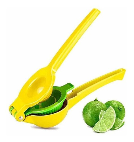 Exprimidor Manual Limón Doble Mango Prensa Metálico 2 En 1
