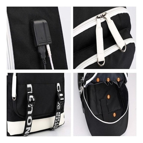 Mochila Anime Superhero Anti-spiderman, Bolsa Grande 2022 Color Negro 01