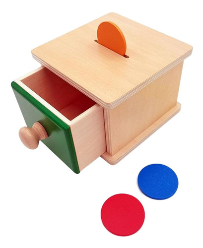 Caja De Madera Montessori Para Niños, Juego De Cajón,