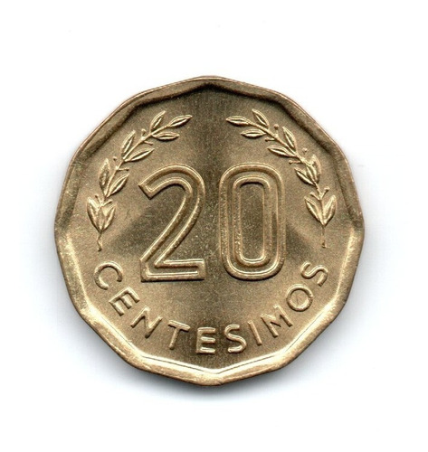 Uruguay Moneda 20 Centesimos Año 1981 Km#67 Sin Circular