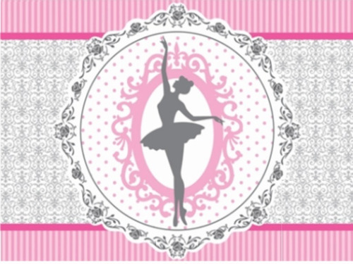 Tnt Estampado Painel Bailarina Festa 1 M X 1,40 Metros