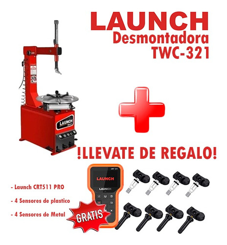 Desmontadora De Llantas Launch Twc-321 Semiautomática 