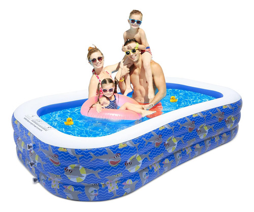 Piscina Inflable Para Niños, 96 X 56 X 22 Pulgadas, Piscina