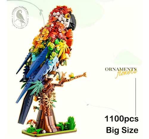 Set De Bloques De Construcción Parrot Vibrant Rainbow Parrot