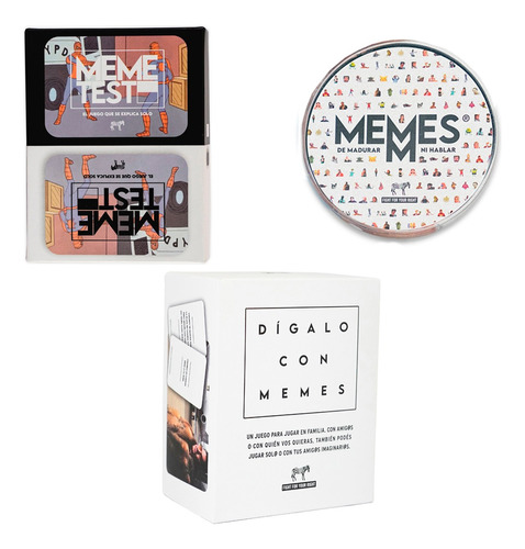 Kit Juegos De Mesa Dígalo Con Memes + Memetest+ Memmes Fight