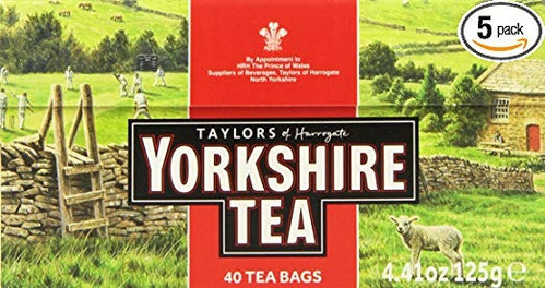 Taylors Of Harrogate Yorkshire Rojo, 40 Bolsitas De Té, (pac