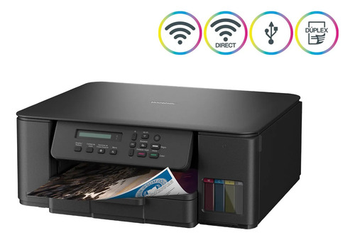 Impresora Multifuncional Brother Dcp-t530dw Conexion Wi-fi Negro
