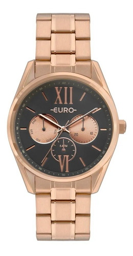 Relógio Euro Multi Glow Feminino Rose Eu6p79ae/4c Cor do fundo Rose Misto