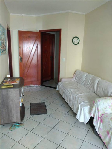 Imagem 7 de 15 de Apartamento Com Um Dormitório, Sala Com Varanda, A 100m Da Praia. - Nff32