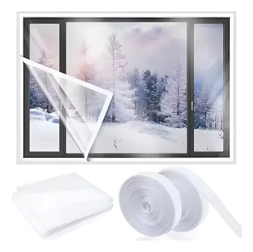 Aislante Transparente Para Ventanas Reutilizable 188x200cm