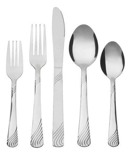 Set De 48 Cubiertos Con Charola Organizadora Para 8 Personas