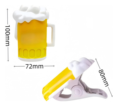 4 Clips Reutilizables Para Toallas De Playa Y Pinzas