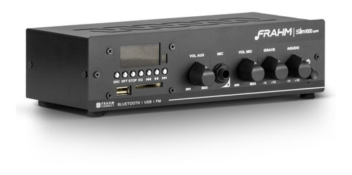 Imagem 2 de 5 de Amplificador Receiver De Som Ambiente Frahm Slim 1000 App G2
