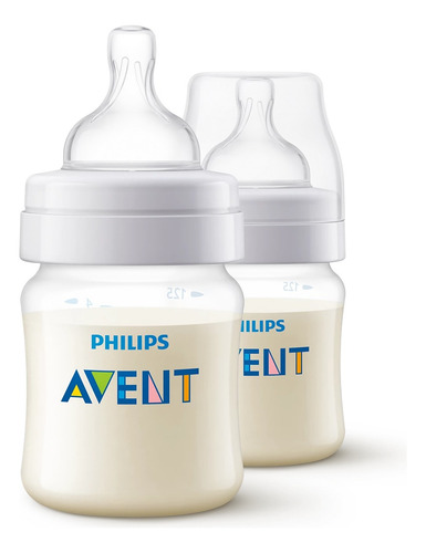 Biberón Philips Avent Anticólicos 125 Ml Scy100/02 Transparente