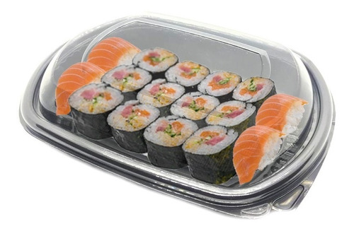 250u Bandeja Sushi 475 Tapa Cristal 15 Piezas + Envio!!