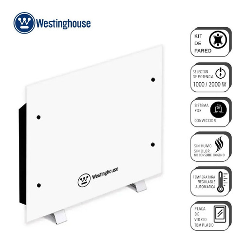 Imagen 3 de 9 de Vitrocalefactor Westinghouse Wh-ch122conv-w Blanco