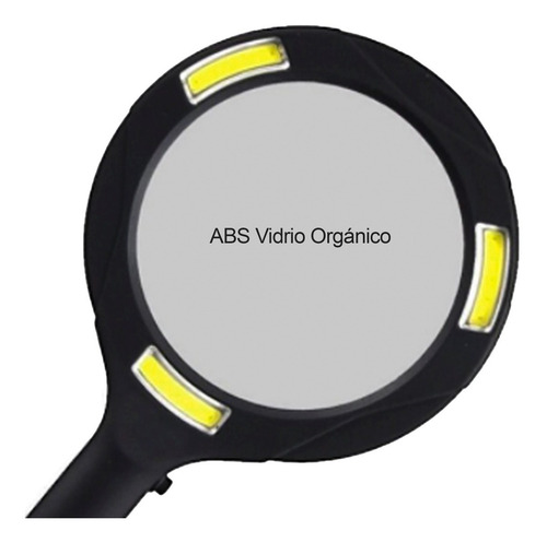 Imagen 2 de 10 de Lupa De Mano Con Aumento 3x Y Led 250 Lumen.
