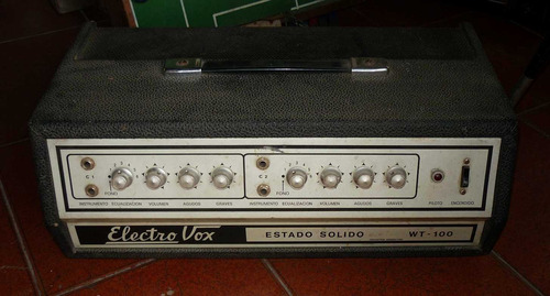 Amplificador De Guitarra Y Voces Electrovox Año 80 Impecable Negro (Usado)