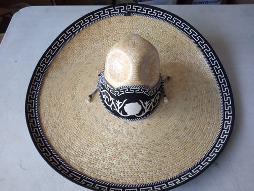 Sombrero Charro Escaramuza Trigo Fino Mexicano Negro