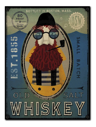 #1296 - Cuadro Decorativo Vintage Whiskey Poster Bar Quincho