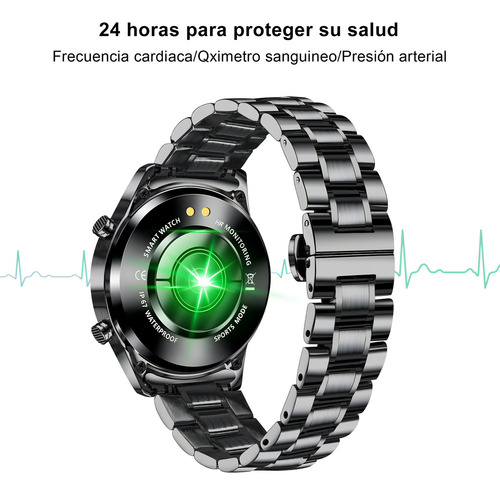 Lige Sport Bw0220a Pro Reloj Inteligente Para Hombre Bluetooth Impermeable Color Negro