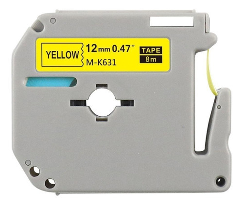 Cinta etiquetadora electrónica amarilla compatible con Mk 631