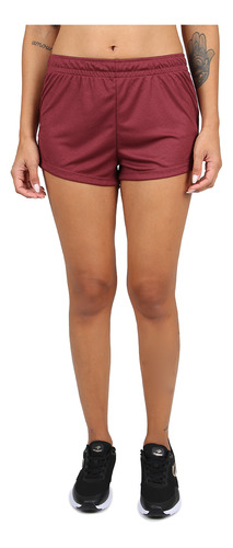 Short Topper Kt Entrenamiento Gd Mujer En Bordo | Stock Cent