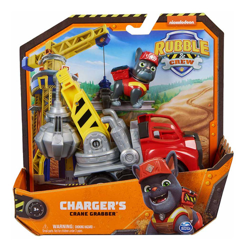 Veículo E Figura - Patrulha Canina Rubble Crew - Guindaste C
