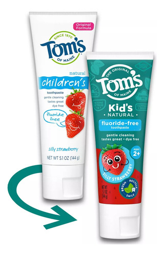 Pasta De Dientes Tom´s Libre De Fluor 144g