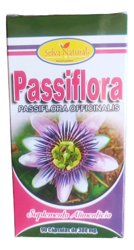 Passiflora 90 Caps. De 300 Mg Induce Al Sueño Calma Relajaci