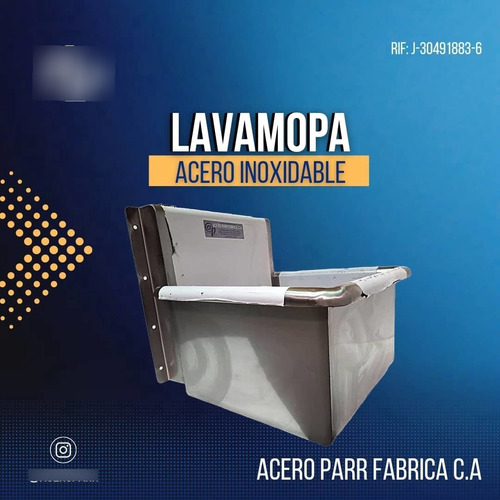 Lavamopa, Fregadero, Lavamos 100% Acero Inoxidables 