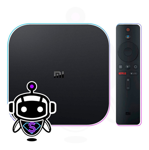 Tv Box Xiaomi Mi Box S 4k = Google Chromecast + Comando Voz